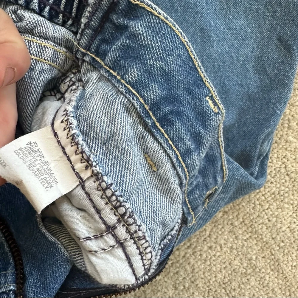Vintage 80s 90s OshKosh B'Gosh Medium Wash Bare Back Jeans Talon 42 Zipper Sz 4